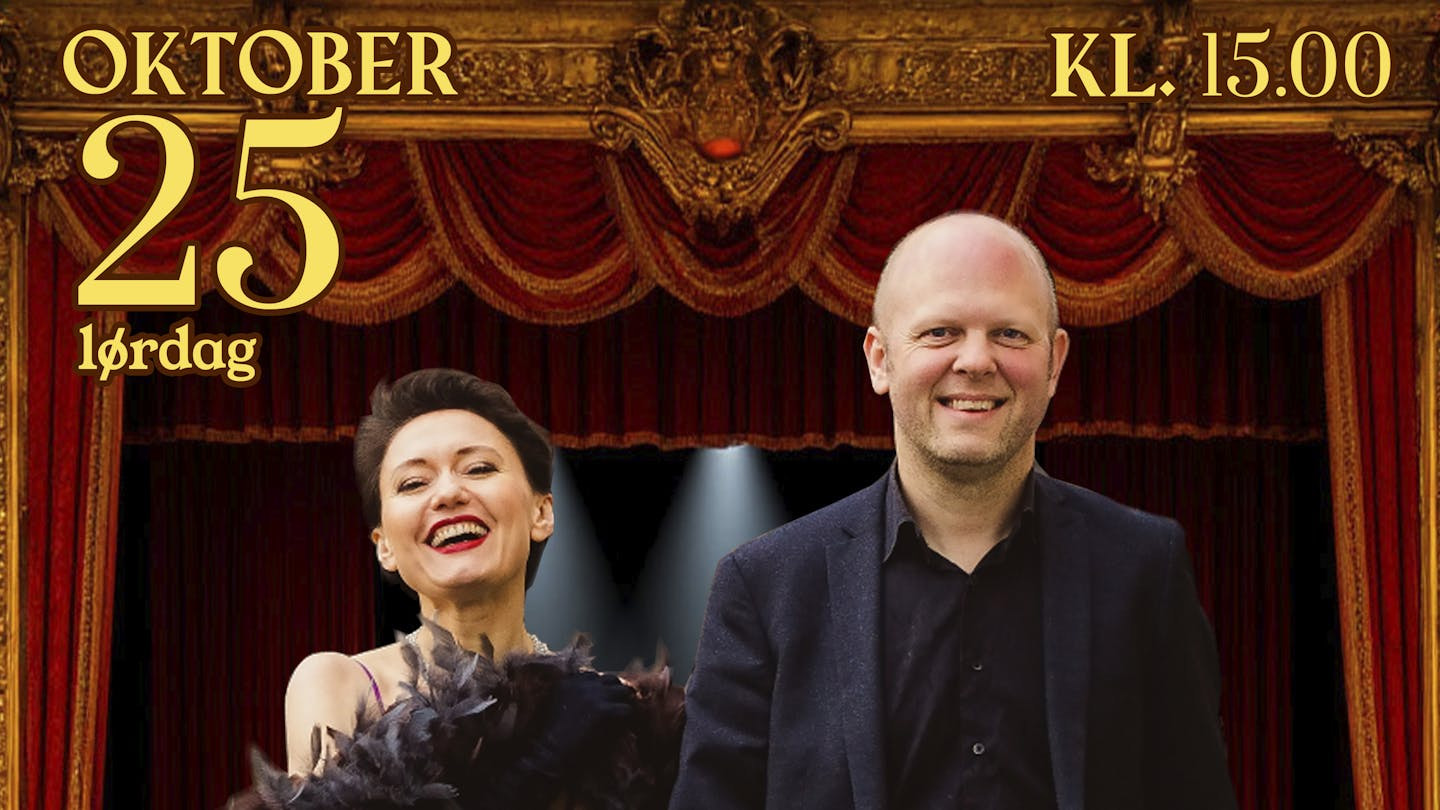 Tatiana Kisselova og pianist Nikolaj Skaaning holder 10 års jubilæumskoncert på Teaterbygningen